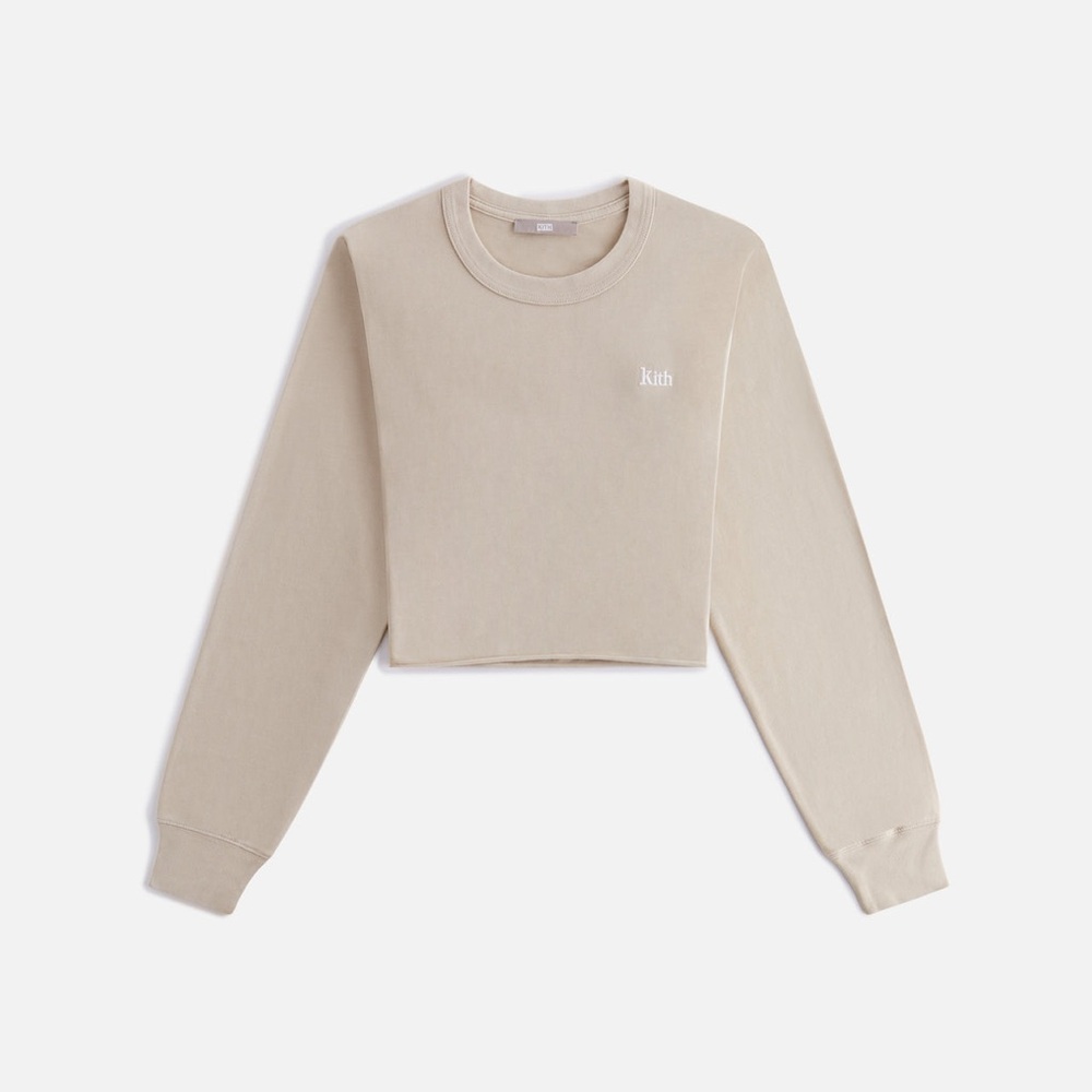 Kith Women Lucy Cropped Long Sleeve II Tee